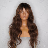 HENLEY Chocolate Brown Lace Fringe Wig - Milk & Honey