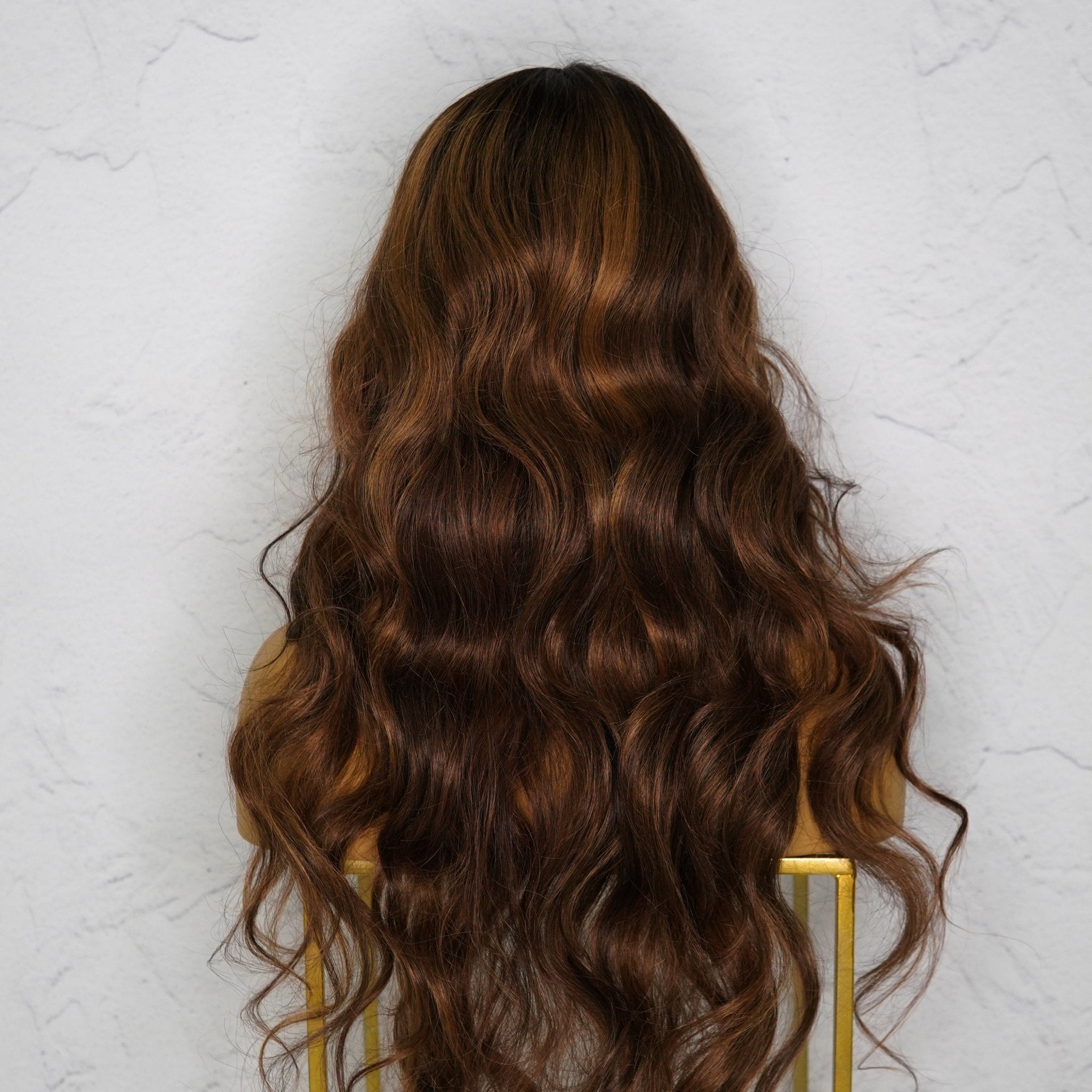 HENLEY Chocolate Brown Lace Fringe Wig - Milk &amp; Honey Wigs