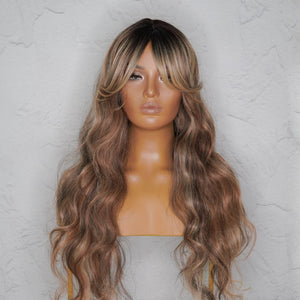 HENLEY Ombre Lace Fringe Wig - Milk & Honey