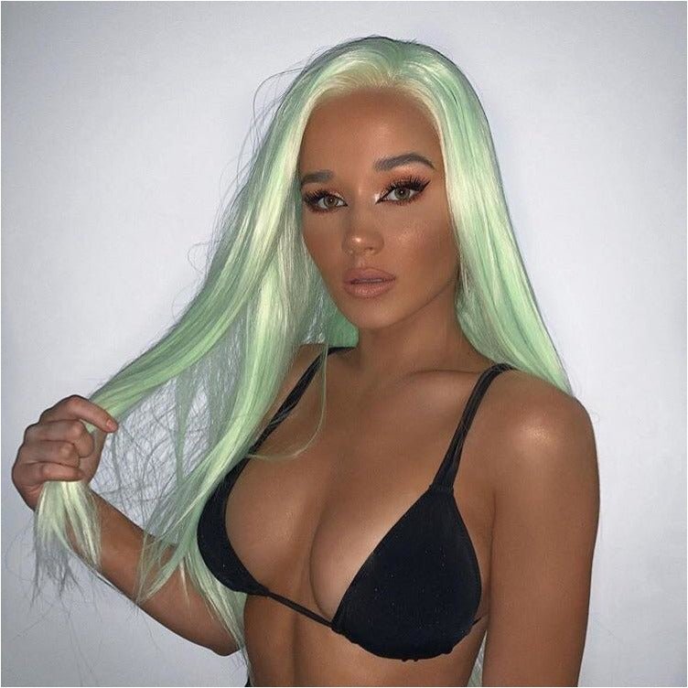 Lace front wigs neon best sale