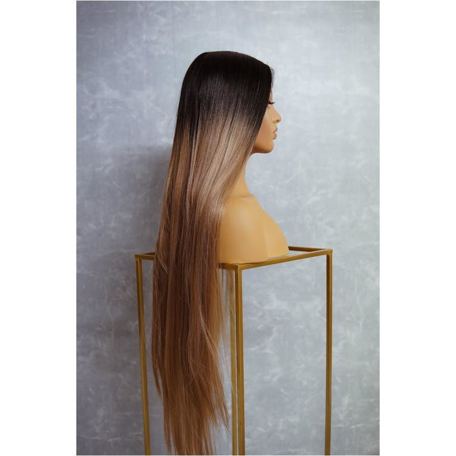 ISABELLE Brown 30&quot; Lace Front Wig - Milk &amp; Honey Wigs