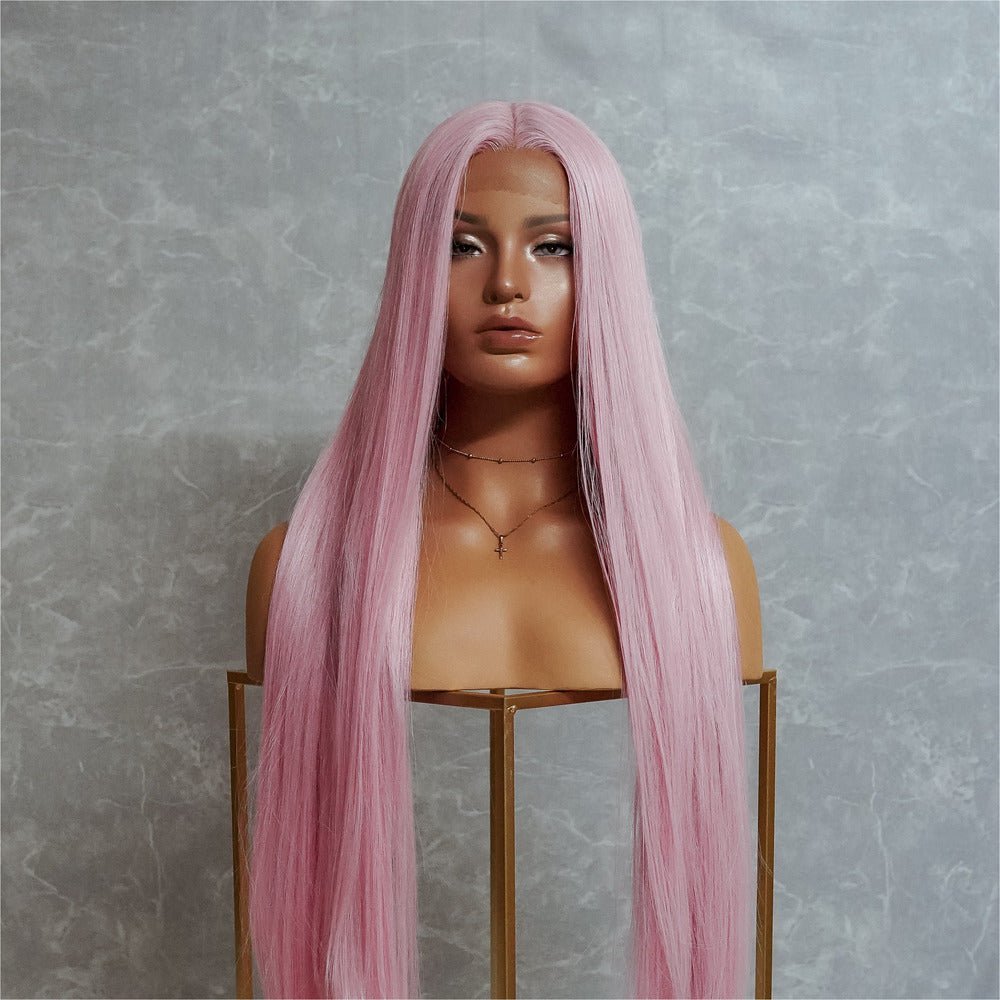 ISABELLE Pink 30&quot; Lace Front Wig - Milk &amp; Honey Wigs