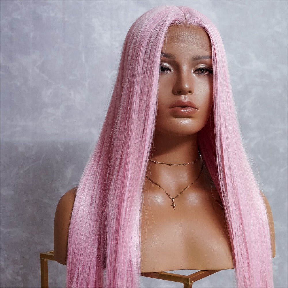 ISABELLE Pink 30&quot; Lace Front Wig - Milk &amp; Honey Wigs