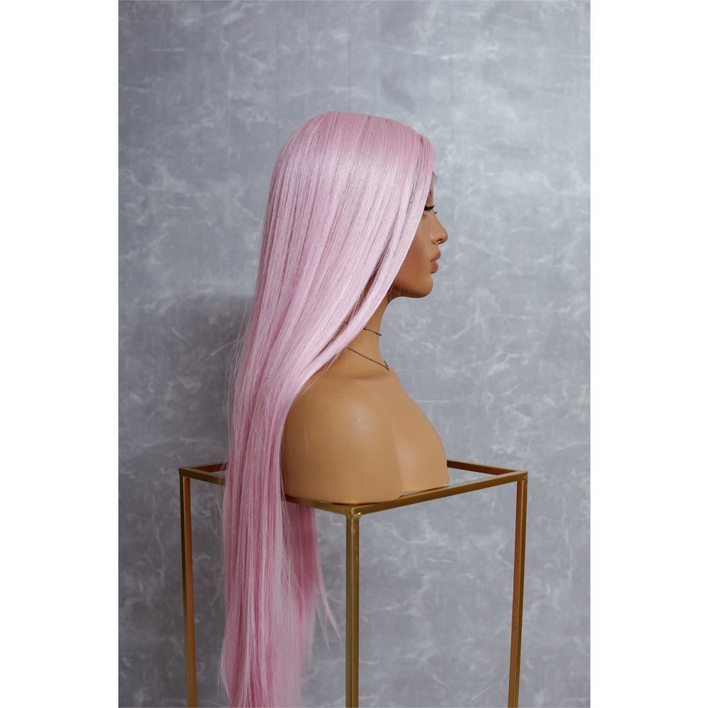 ISABELLE Pink 30&quot; Lace Front Wig - Milk &amp; Honey Wigs