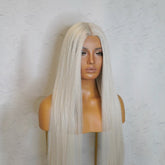 ISABELLE White 30" Lace Front Wig - Milk & Honey Wigs