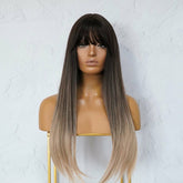 ISHA Brown Ombre Fringe Wig - Milk & Honey Wigs