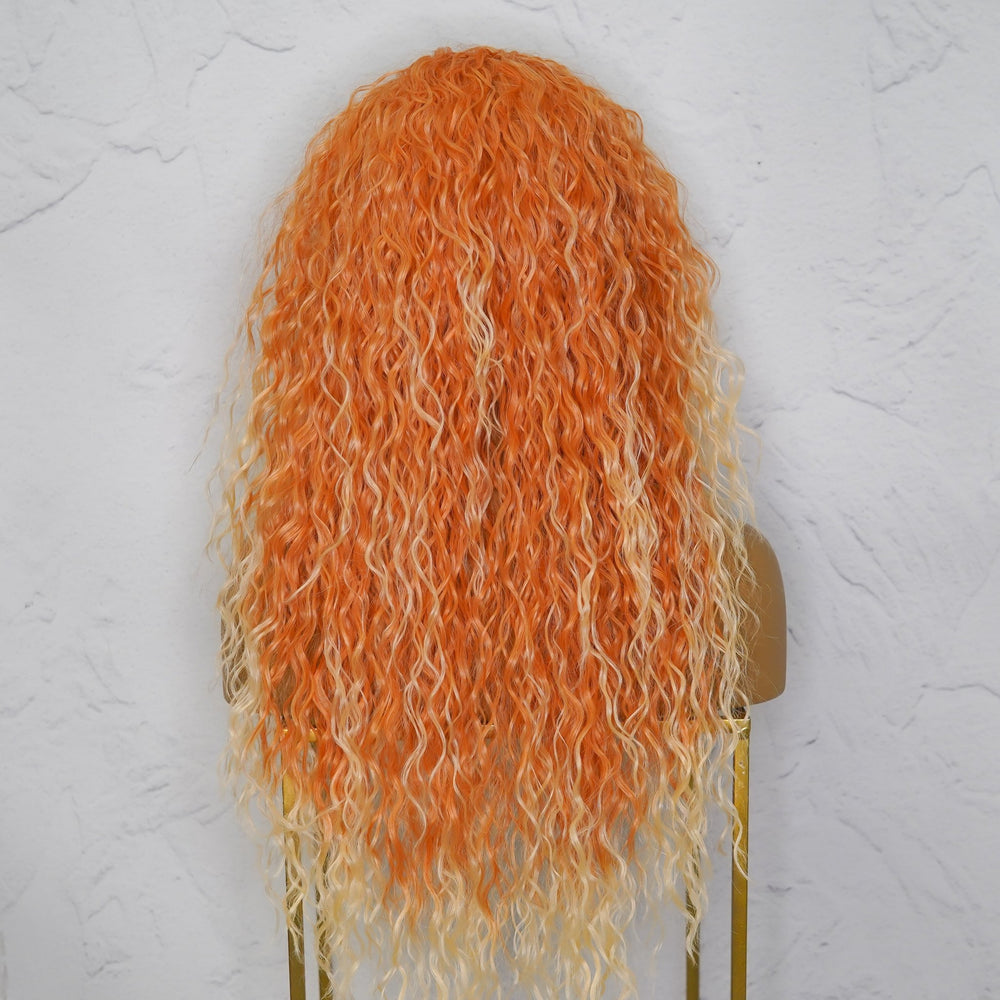 JAGGER Ombré Orange Wavy 24" Lace Front Wig