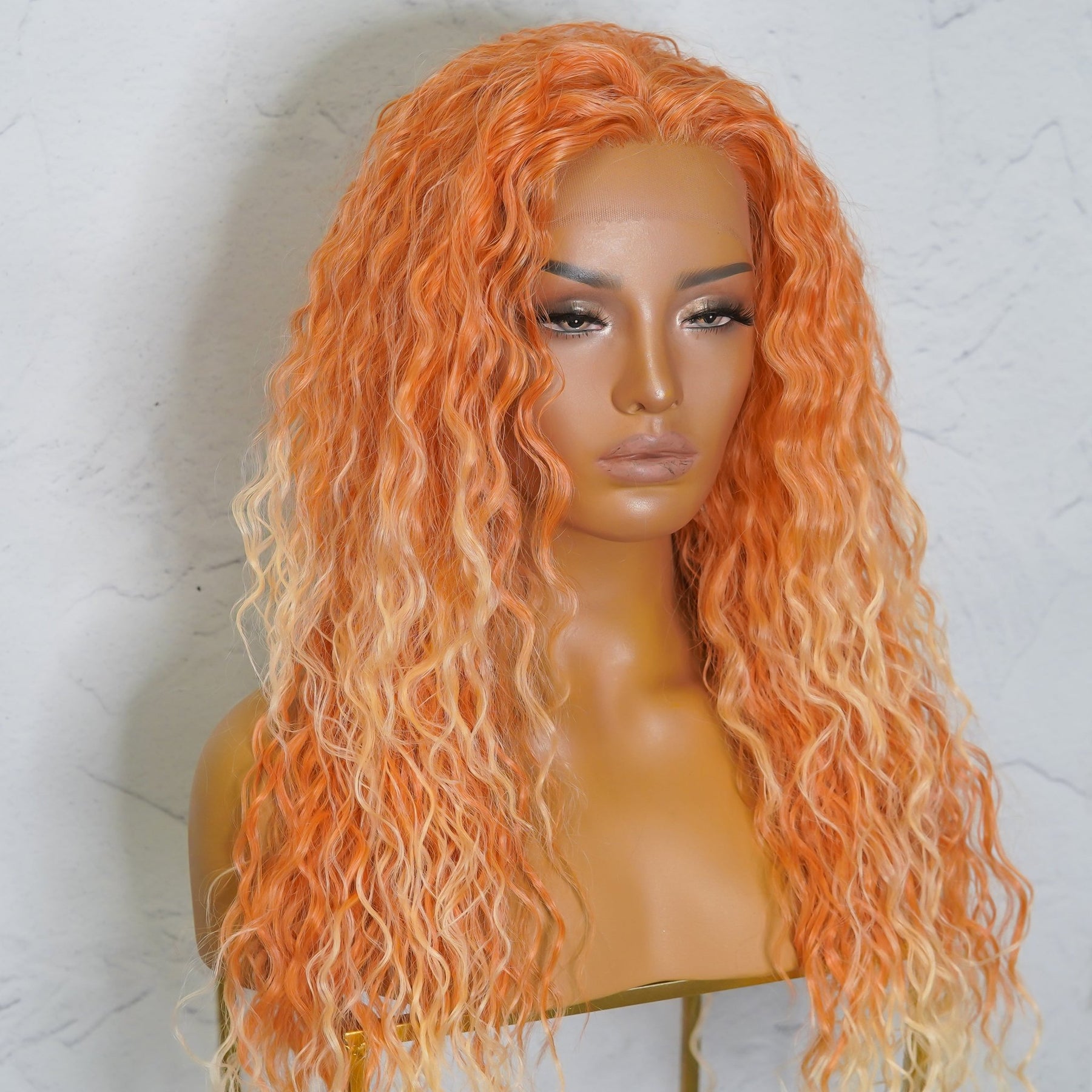 JAGGER Ombré Orange Wavy 24" Lace Front Wig