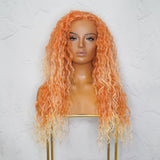 JAGGER Ombré Orange Wavy 24" Lace Front Wig