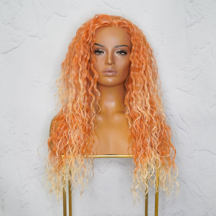 JAGGER Ombré Orange Wavy 24" Lace Front Wig
