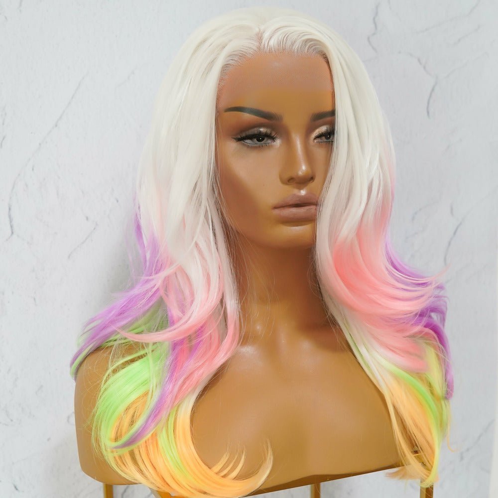 JAMIE Ombre Glow In The Dark Lace Front Wig - Milk & Honey Wigs