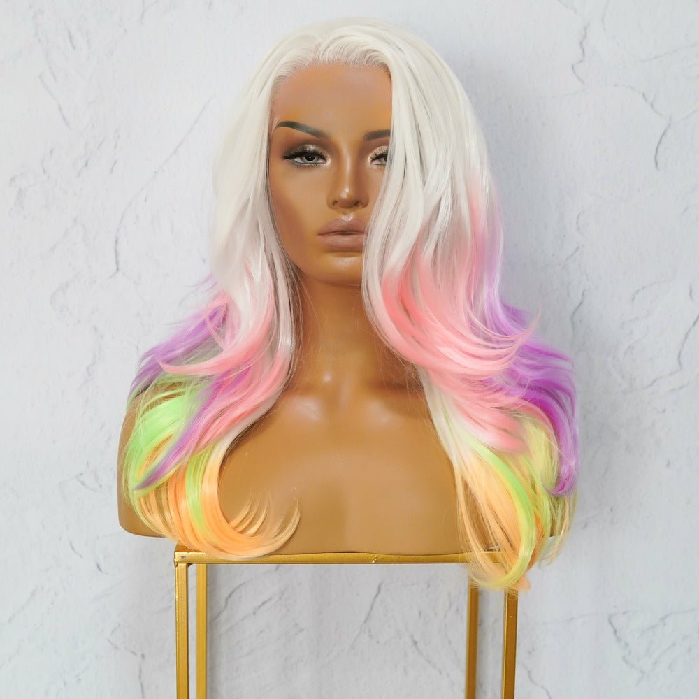 JAMIE Ombre Glow In The Dark Lace Front Wig Milk Honey