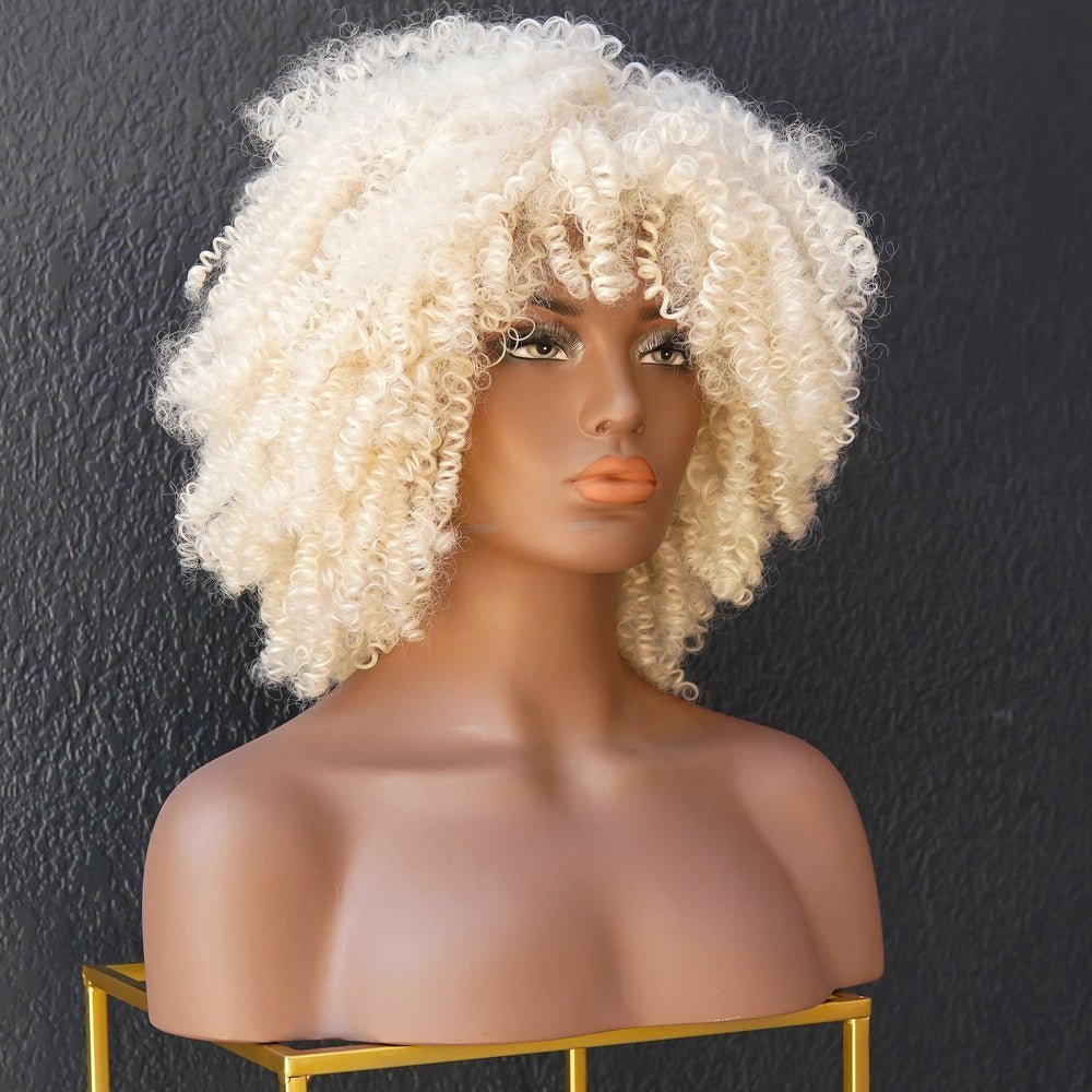 JAYDA Blonde Afro Curl Wig - Milk &amp; Honey Wigs