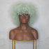 JAYDA Mint Blue Afro Curl Wig - Milk & Honey Wigs