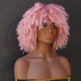 JAYDA Pink Afro Curl Wig - Milk & Honey Wigs