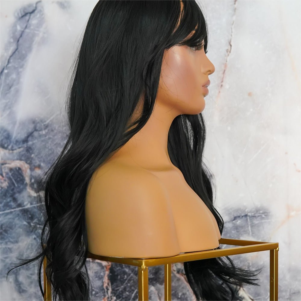 JAZMIN Black Fringe Wig - Milk &amp; Honey Wigs