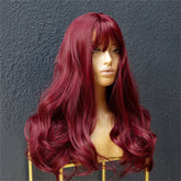 JESSICA Burgundy Fringe Wig - Milk & Honey Wigs