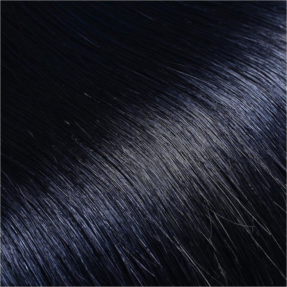 JET (1) Human Hair Clip In - Milk & Honey Wigs