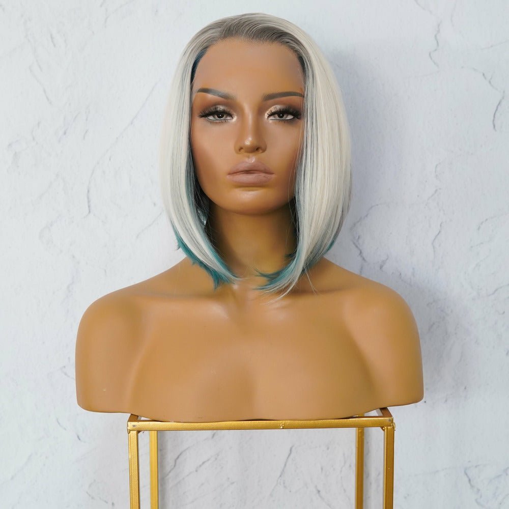 JOELLE Ombre Blue Lace Front Wig - Milk & Honey Wigs
