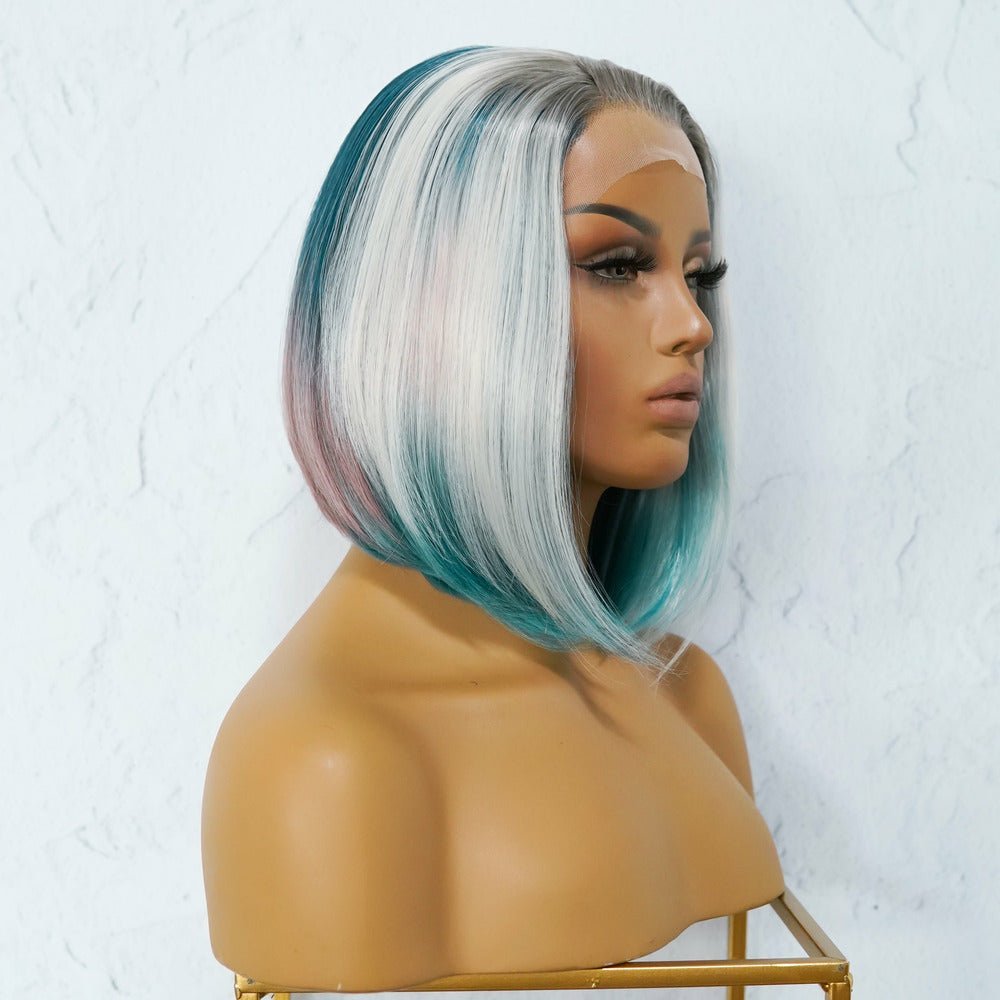 JOELLE Ombre Blue Lace Front Wig - Milk & Honey Wigs