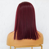 JOLIE Burgundy Fringe Wig - Milk & Honey Wigs