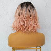 JORDAN Ombre Pink Bob Fringe Wig - Milk & Honey Wigs