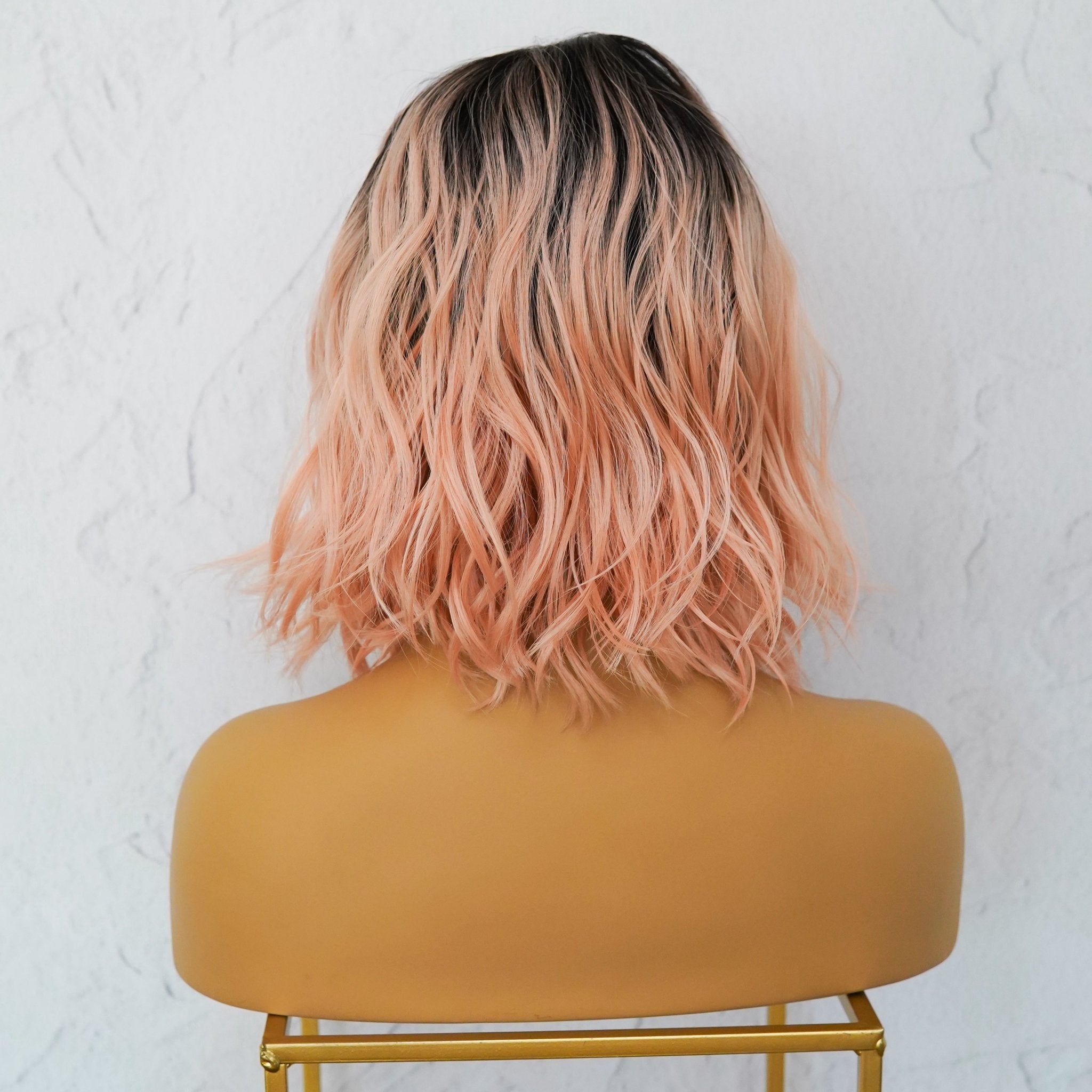 JORDAN Ombre Pink Bob Fringe Wig - Milk &amp; Honey Wigs