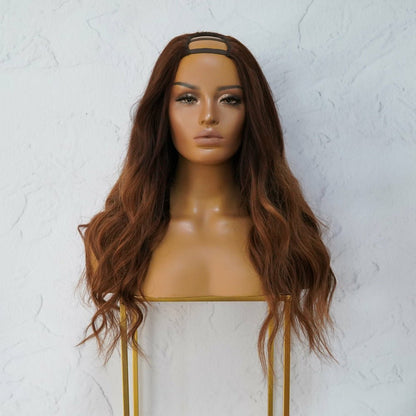 KATIE ombre brown human hair u-part wig | Milk &amp; Honey Wigs