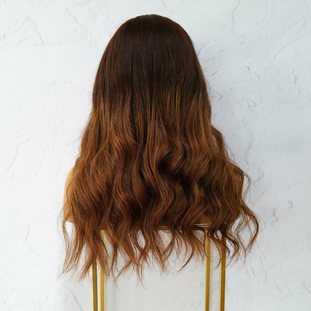 KATIE Ombre Brown Human Hair U Part Wig - Milk &amp; Honey Wigs