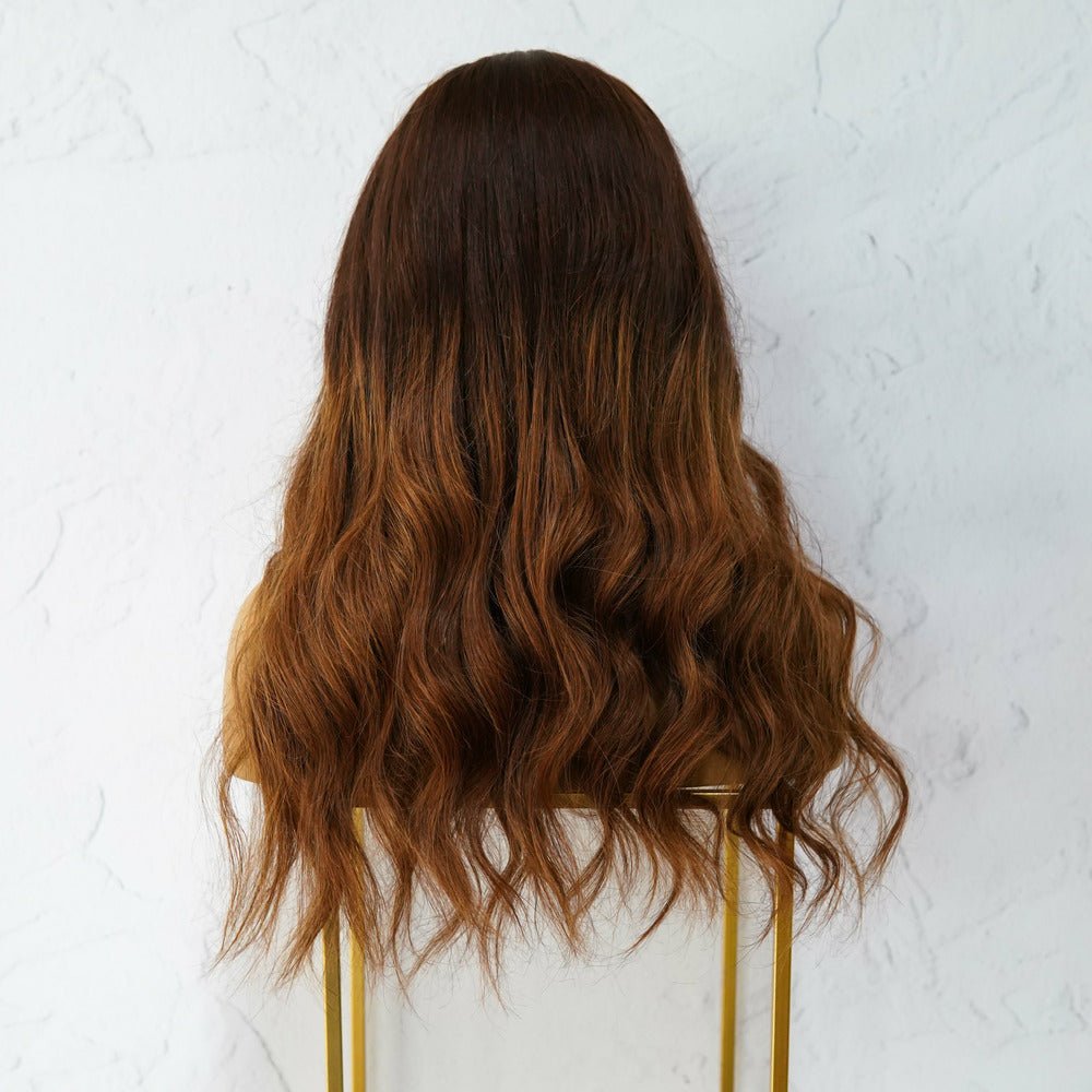 KATIE Ombre Brown Human Hair U Part Wig - Milk & Honey