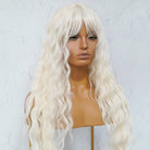 KAYLA White Blonde Fringe Wig - Milk & Honey Wigs