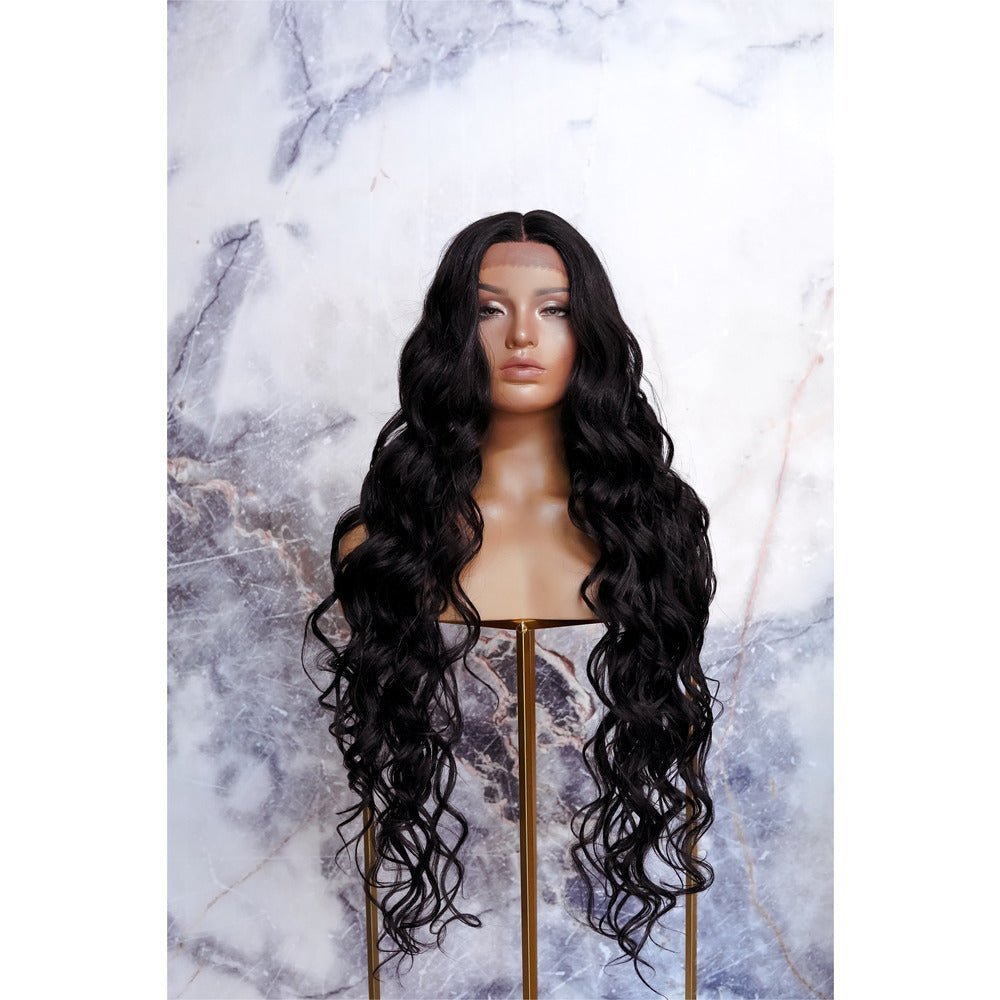 KEHLANI Black 30&quot; Lace Front Wig - Milk &amp; Honey Wigs