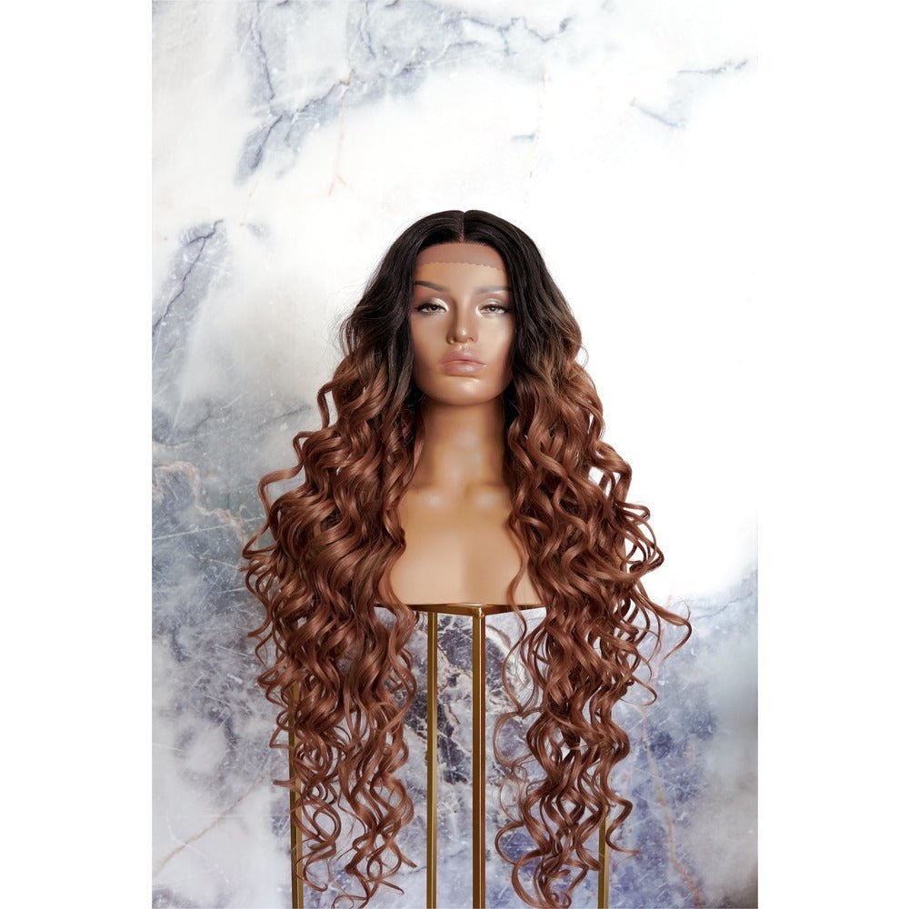 KEHLANI Ombre 30&quot; Lace Front Wig - Milk &amp; Honey Wigs