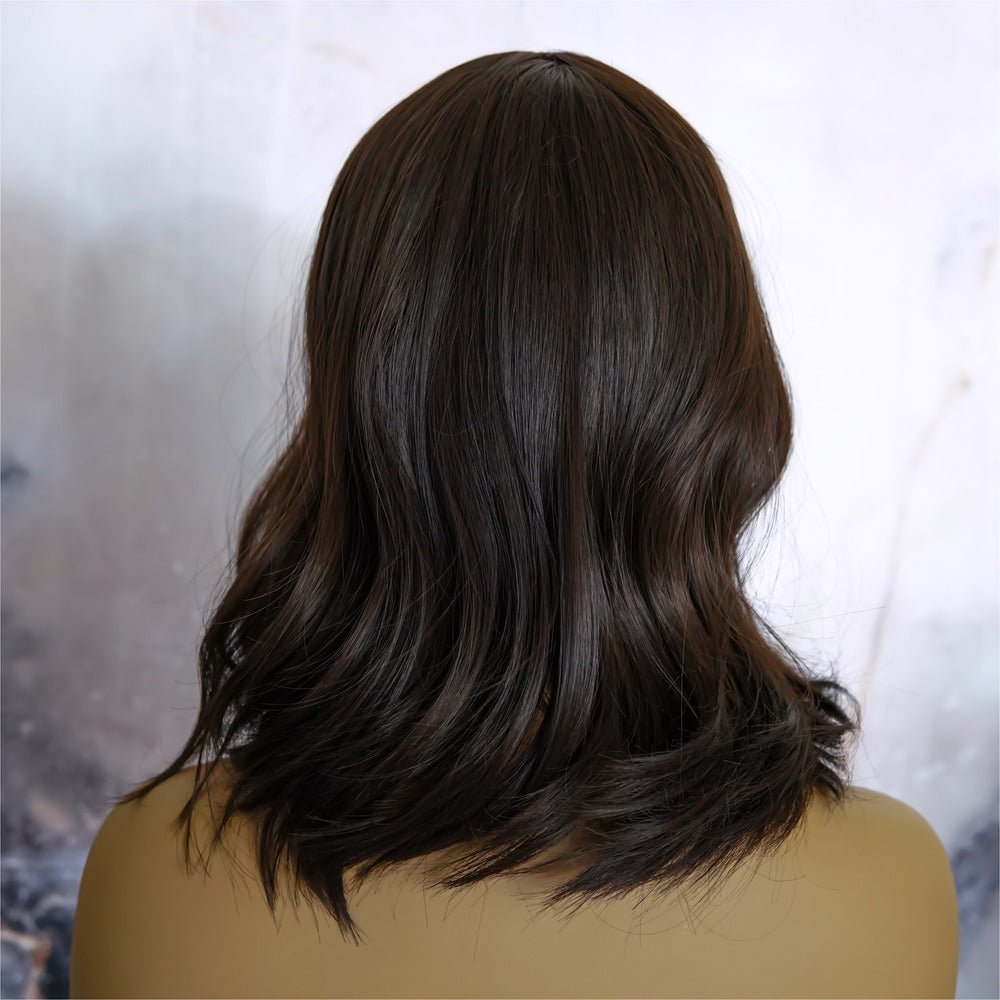 KELLY Dark Brown Fringe Wig - Milk &amp; Honey Wigs