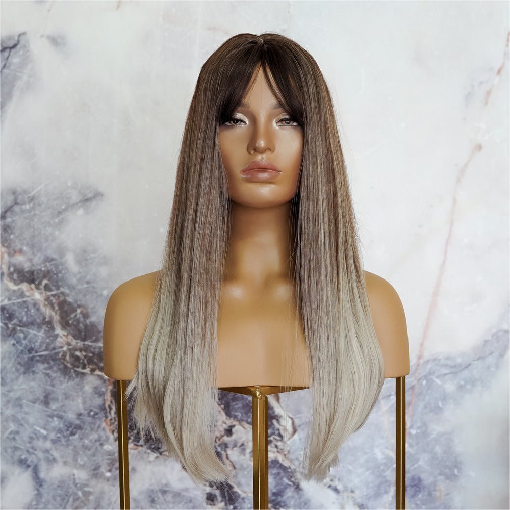 KENDAL Brown Ombre Fringe Wig - Milk & Honey Wigs