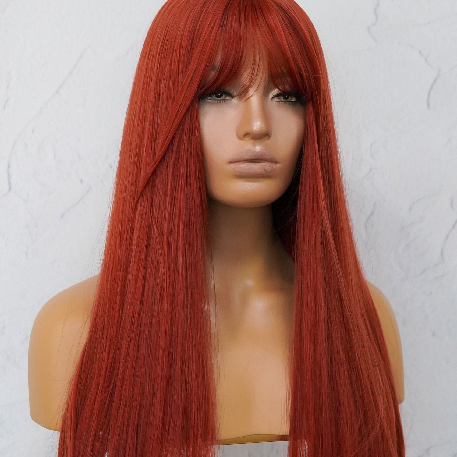 KERRY Red Fringe Wig - Milk &amp; Honey Wigs