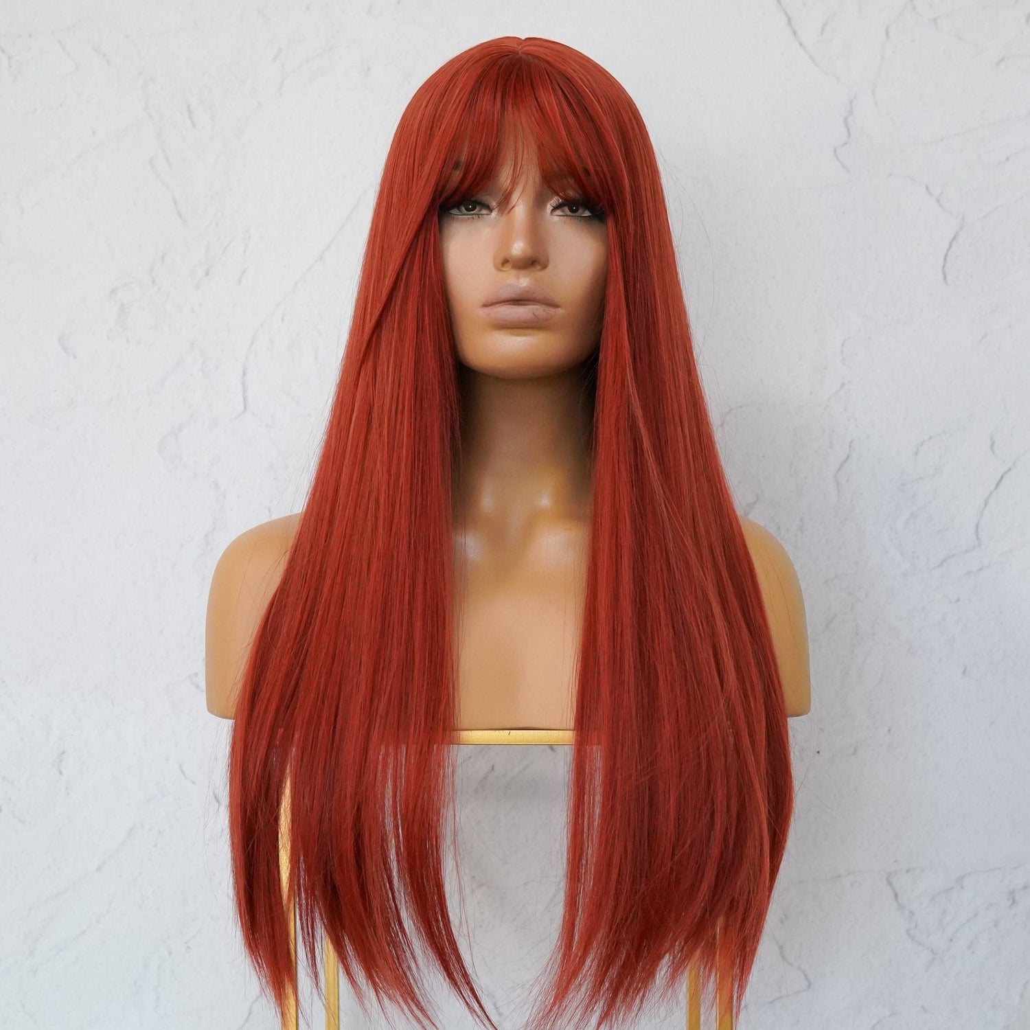 KERRY Red Fringe Wig - Milk &amp; Honey Wigs
