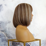 KIKI Blonde Highlights Fringe Wig - Milk & Honey