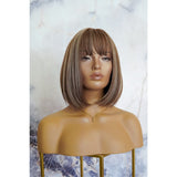 KIKI Blonde Highlights Fringe Wig - Milk & Honey