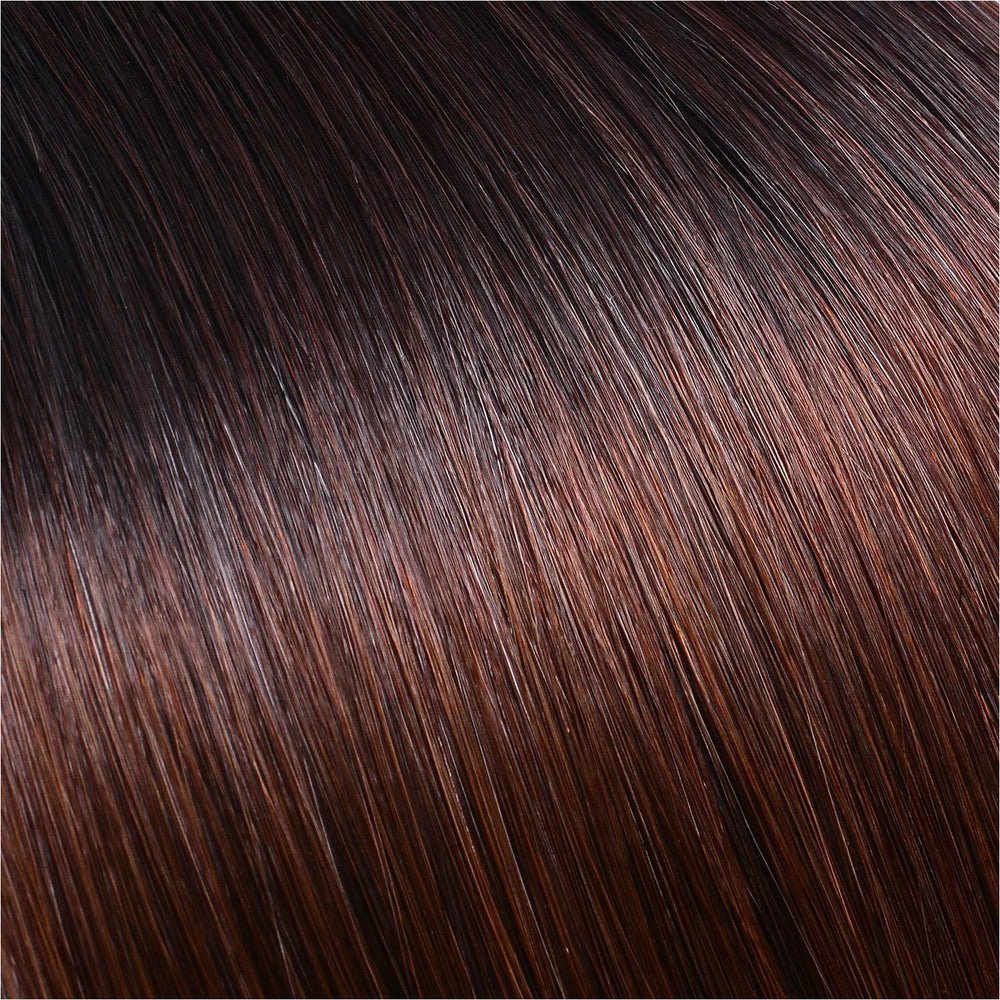 KOKO OMBRE (1B / 4) Human Hair Clip In - Milk &amp; Honey Wigs