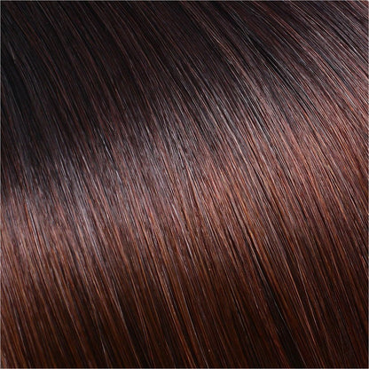 KOKO OMBRE shade 1B 4 human hair clip-in hair extensions | Milk &amp; Honey Wigs