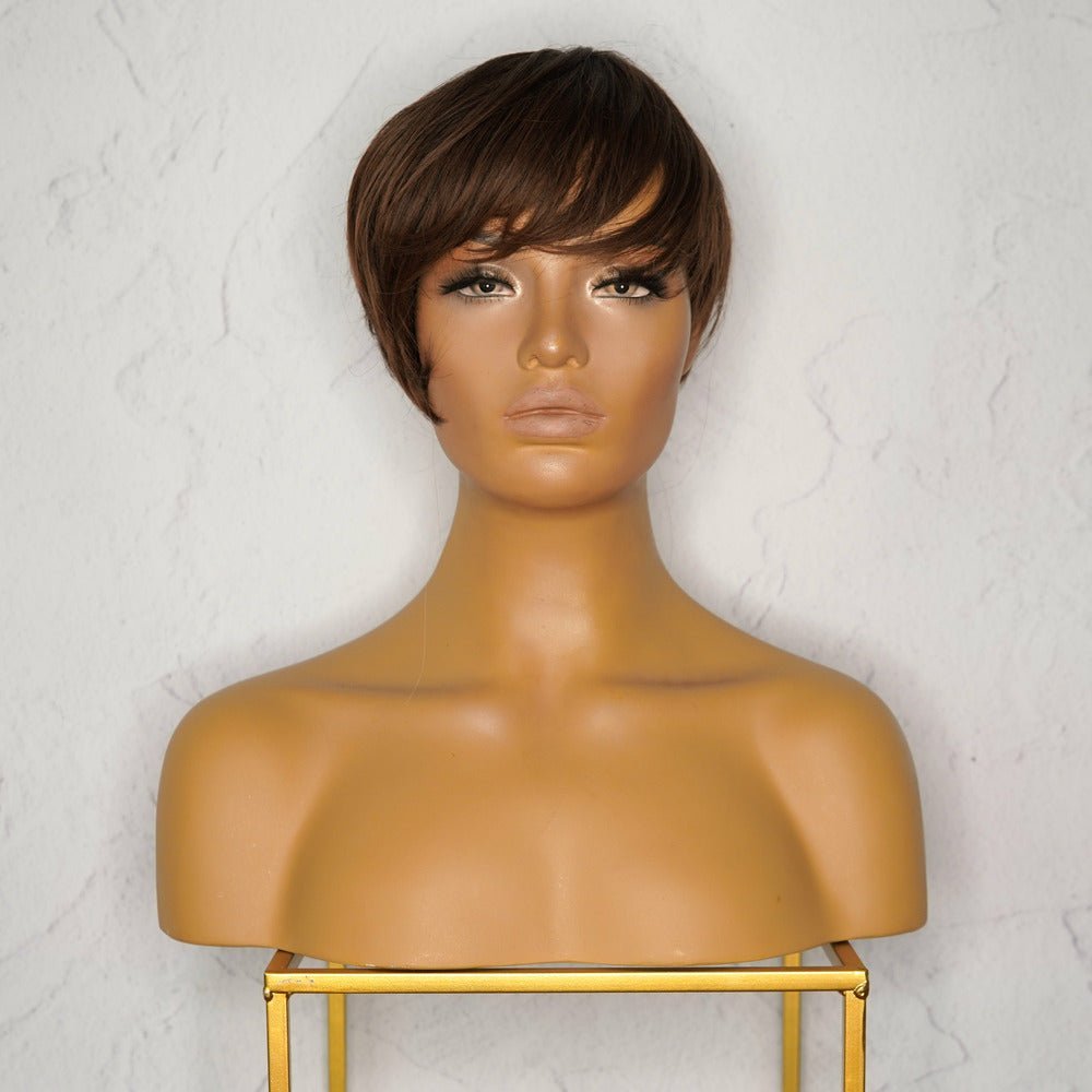 KRIS Dark Brown Fringe Wig - Milk &amp; Honey Wigs