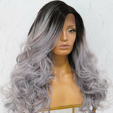 KYLE Grey Ombre Lace Front Wig - Milk & Honey