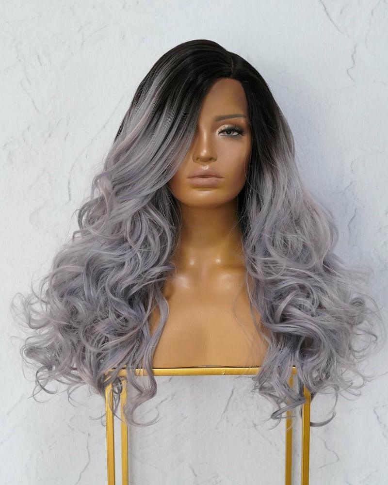 KYLE Grey Ombre Lace Front Wig - Milk & Honey