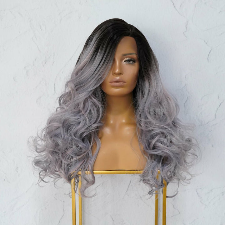 KYLE Grey Ombre Lace Front Wig - Milk & Honey