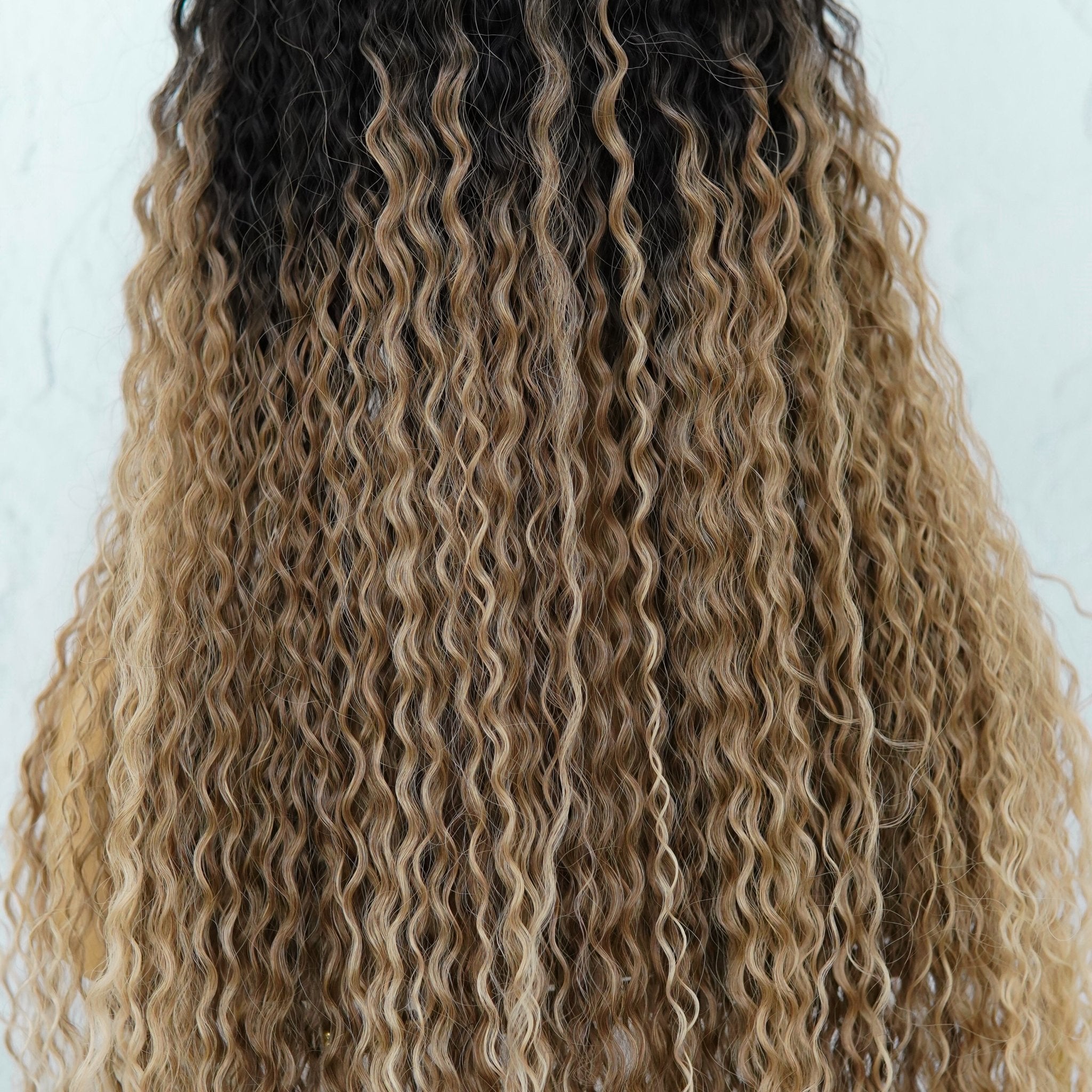 LALA Ombre Brown Lace Front Wig Milk Honey