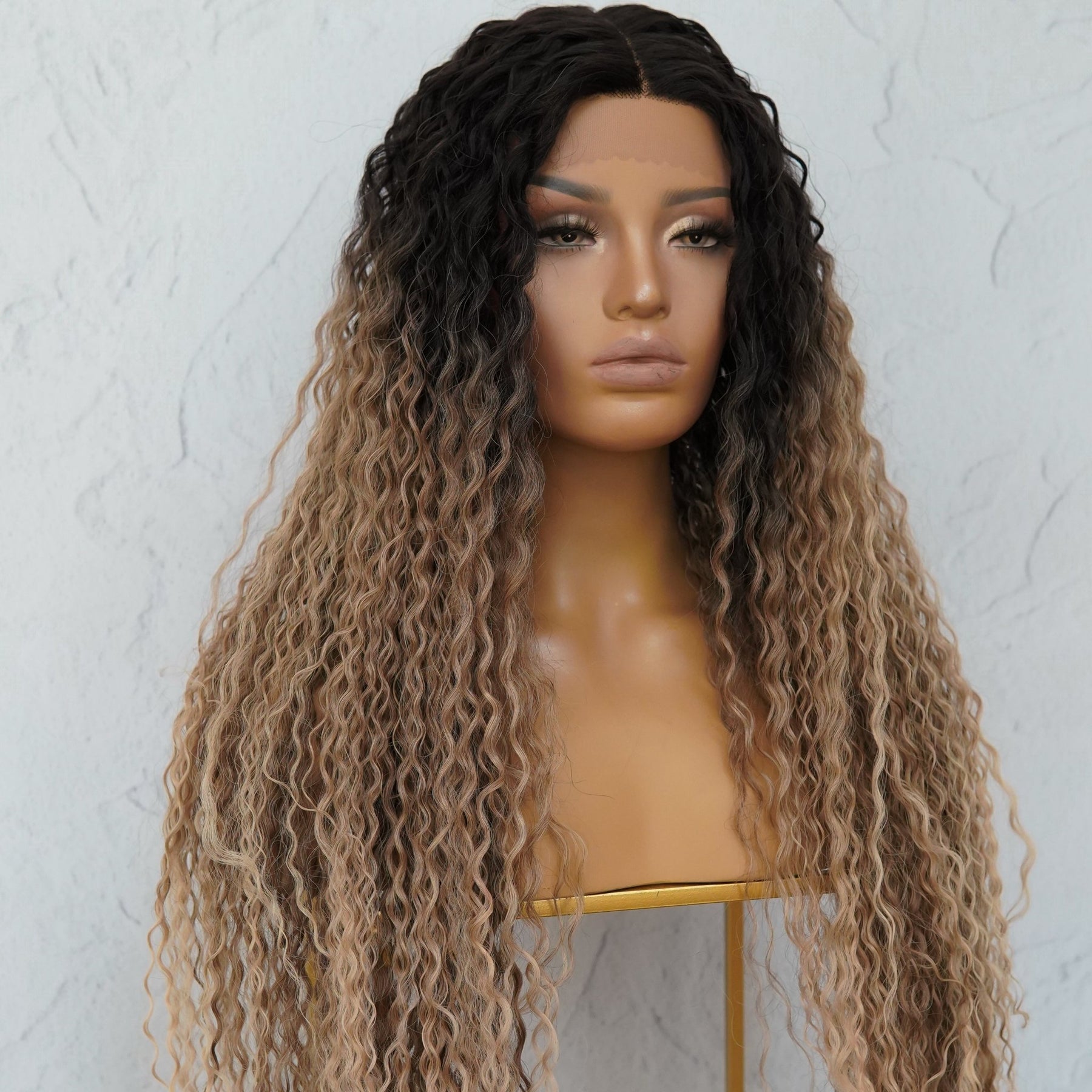 LALA Ombre Brown Lace Front Wig - Milk & Honey