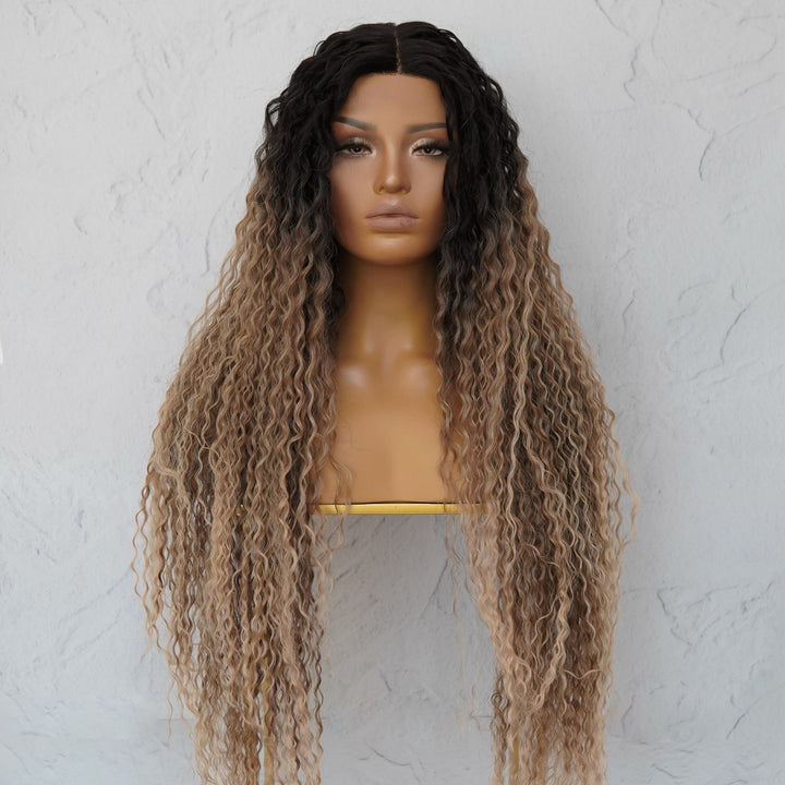 LALA Ombre Brown Lace Front Wig - Milk & Honey