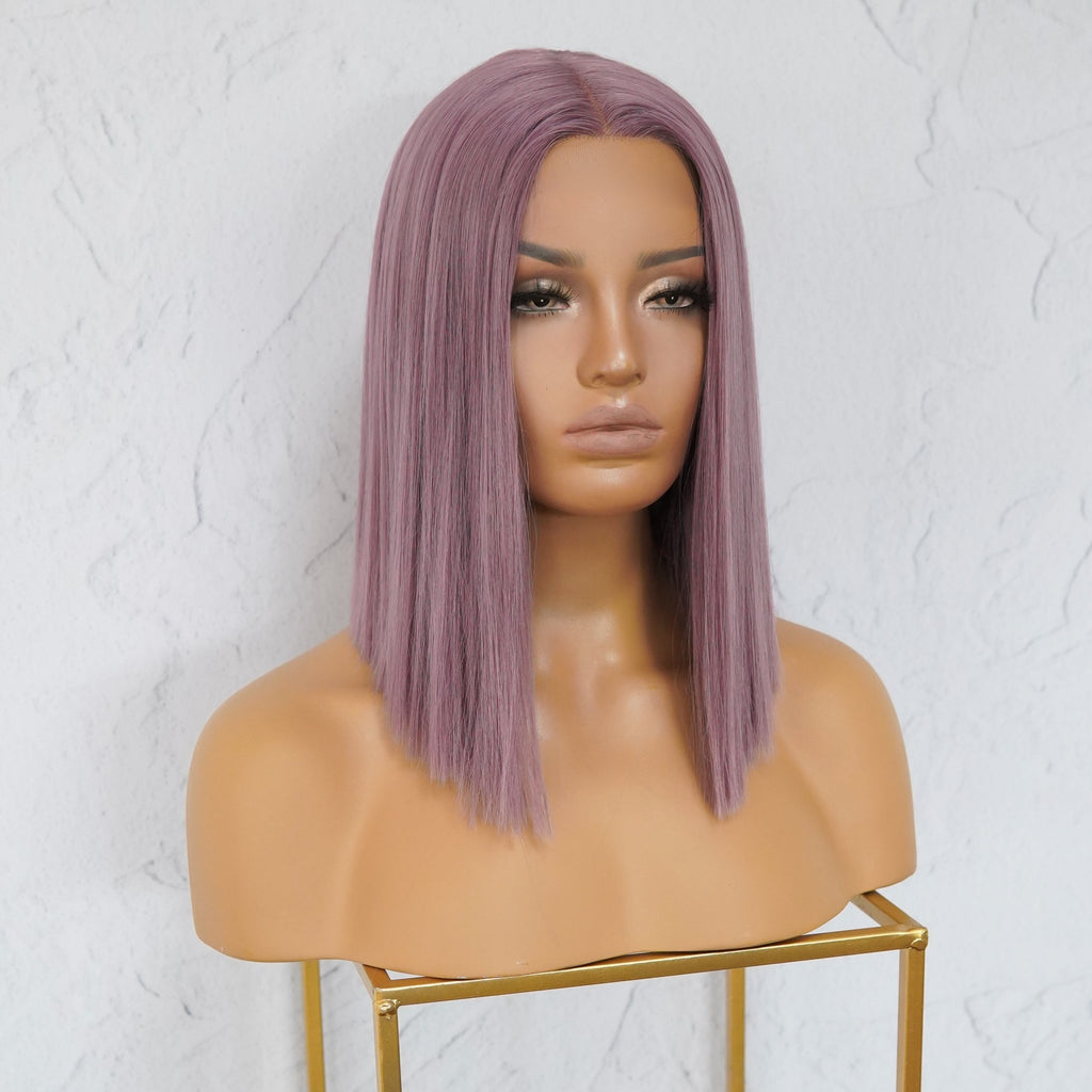 LAURA Mauve Purple Lace Front Wig - Milk & Honey