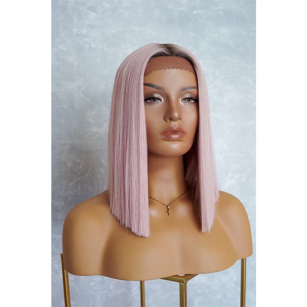 LAURA Pink Ombre Lace Front Wig - Milk &amp; Honey Wigs